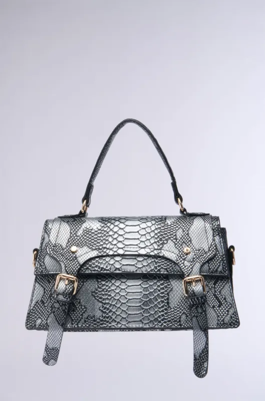 TOO CROC TO HANDLE PURSE sold by AKIRA