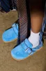 AZALEA WANG SIMAH BLUE SLIPPER CLOG sold by AKIRA