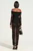RAQUEL RUCHED MESH MIDI DRESS WITH UNDERGARMENTS sold by AKIRA
