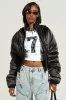 ELECTRA SATIN EFFECT BOMBER sold by AKIRA