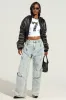 ELECTRA SATIN EFFECT BOMBER sold by AKIRA