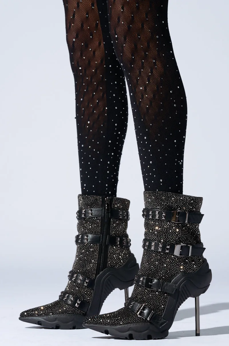 AZALEA WANG EMBELLISHED BOOTIE IN BLACK sold by AKIRA product image thumbnail 5