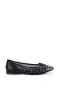 AZALEA WANG HENLEE BLACK RHINESTONE FLAT sold by AKIRA