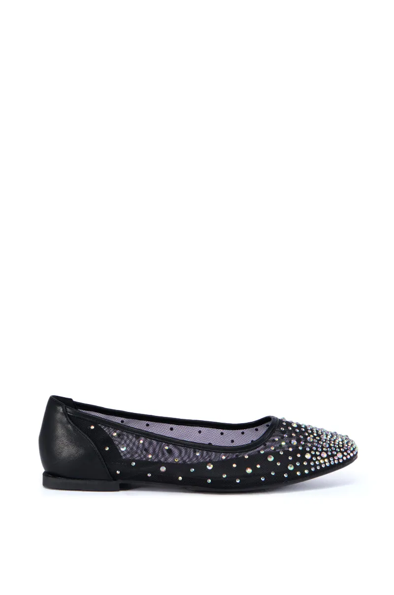 AZALEA WANG HENLEE BLACK RHINESTONE FLAT sold by AKIRA product image thumbnail 2