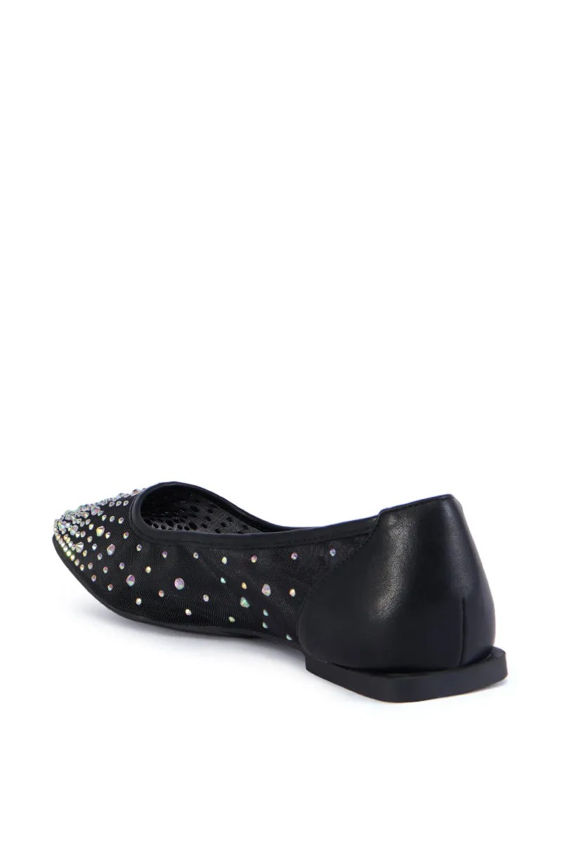 AZALEA WANG HENLEE BLACK RHINESTONE FLAT sold by AKIRA product image thumbnail 4