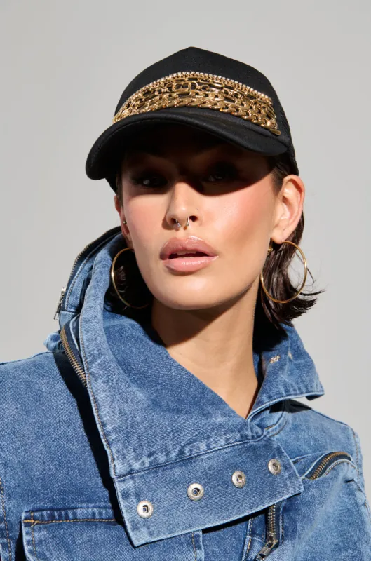 THERES LEVELS CHAIN HAT sold by AKIRA