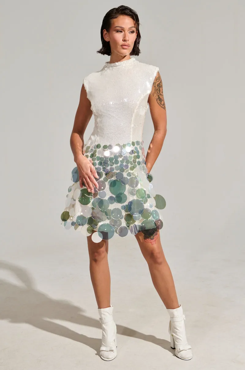 ALL THE RIGHT WAYS SEQUIN MINI DRESS sold by AKIRA