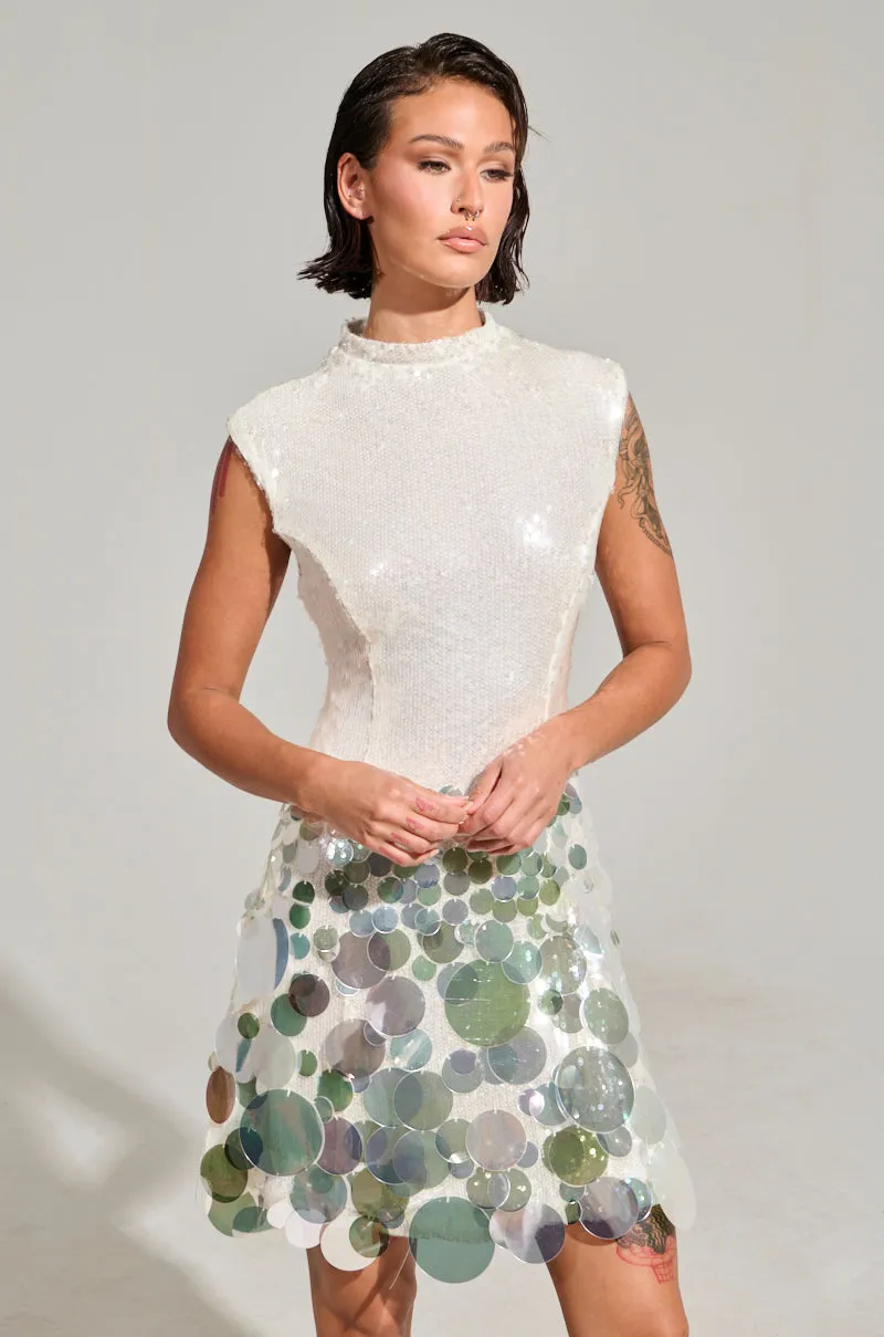 ALL THE RIGHT WAYS SEQUIN MINI DRESS sold by AKIRA product image thumbnail 3