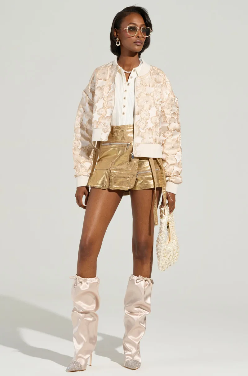 BEAUVAIS BROCADE BOMBER sold by AKIRA product image thumbnail 4