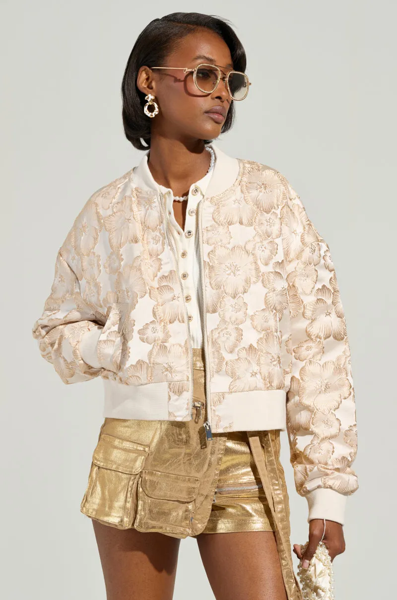BEAUVAIS BROCADE BOMBER sold by AKIRA