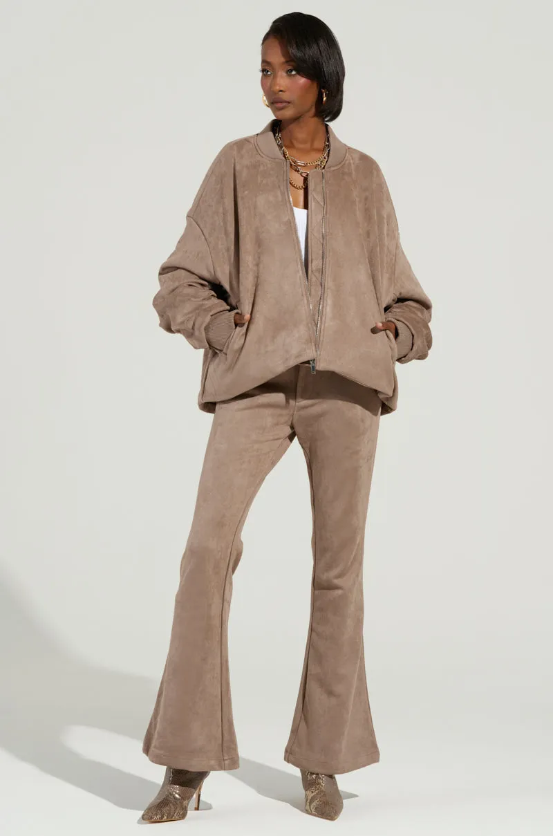 SOFIA FAUX SUEDE BOMBER sold by AKIRA product image thumbnail 5