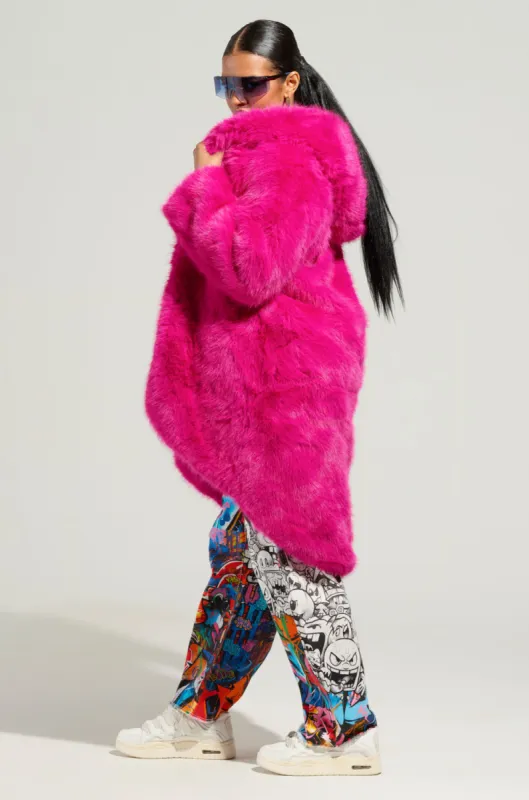 DAISY FAUX FUR COAT sold by AKIRA