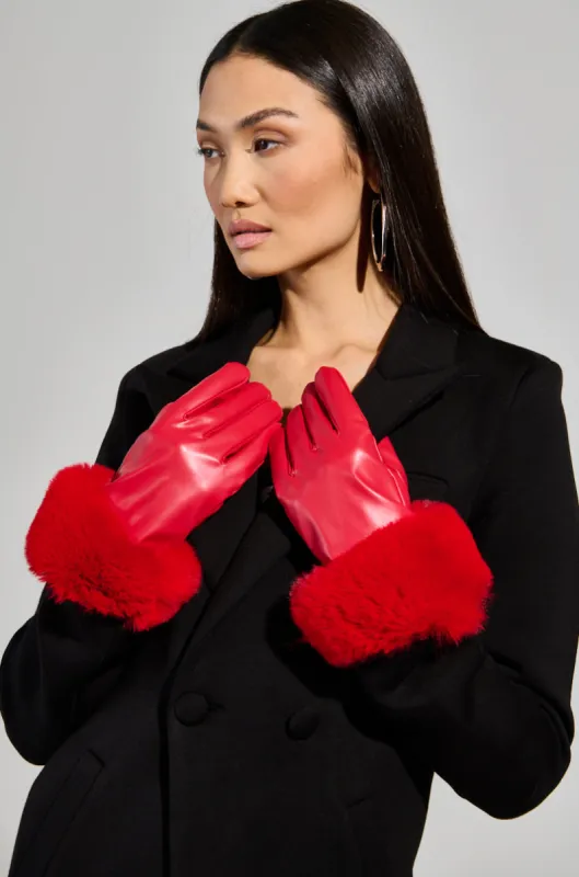 ALL I WANT IS MONEY FUR GLOVES sold by AKIRA