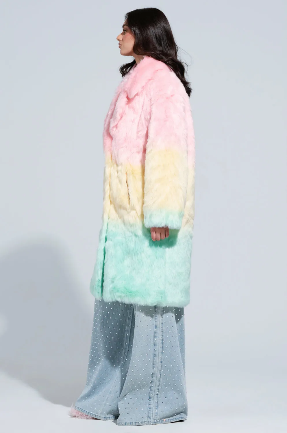 SORBET FAUX FUR TRENCH sold by AKIRA product image thumbnail 4