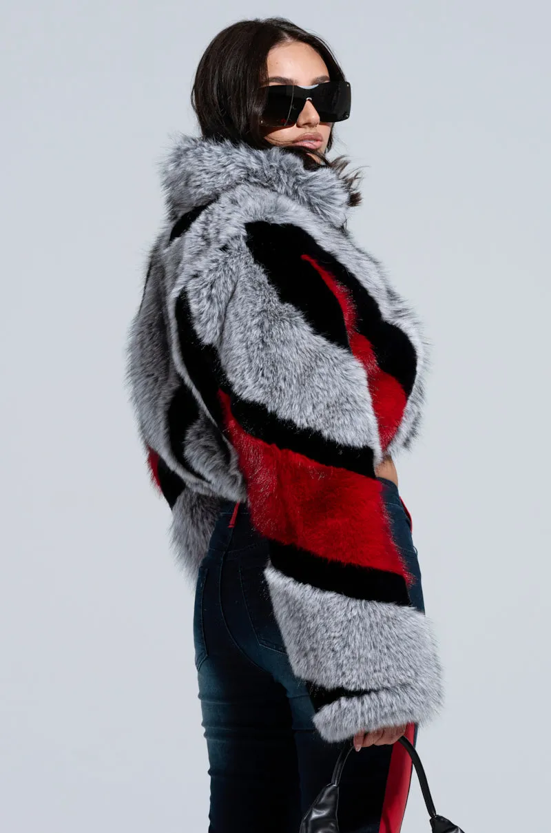 TORONTO FAUX FUR COAT sold by AKIRA product image thumbnail 4