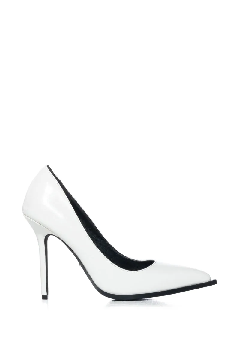 AZALEA WANG RECIPE FOR SUCCESS STILETTO PATENT PUMP IN WHITE sold by AKIRA product image thumbnail 2