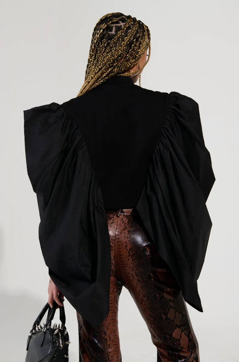 NOUVEAU RICHE EXAGGERATED SLEEVE BOMBER sold by AKIRA product image thumbnail 4