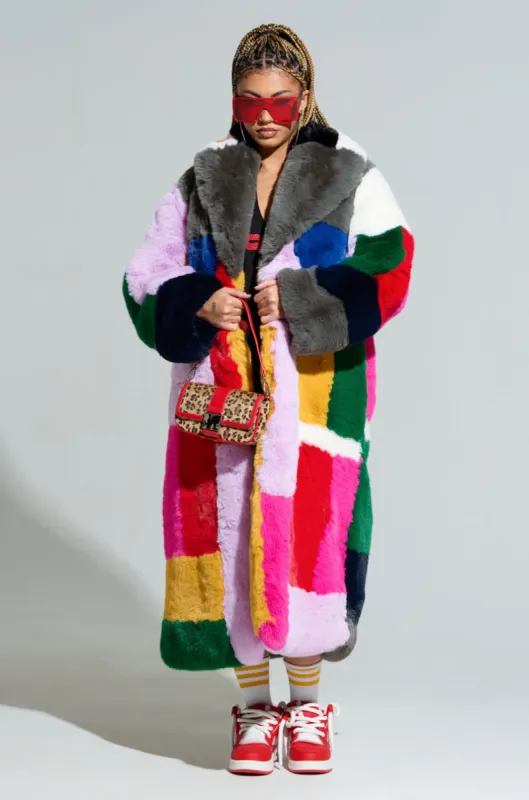 STUDIO 24 FAUX FUR COAT sold by AKIRA