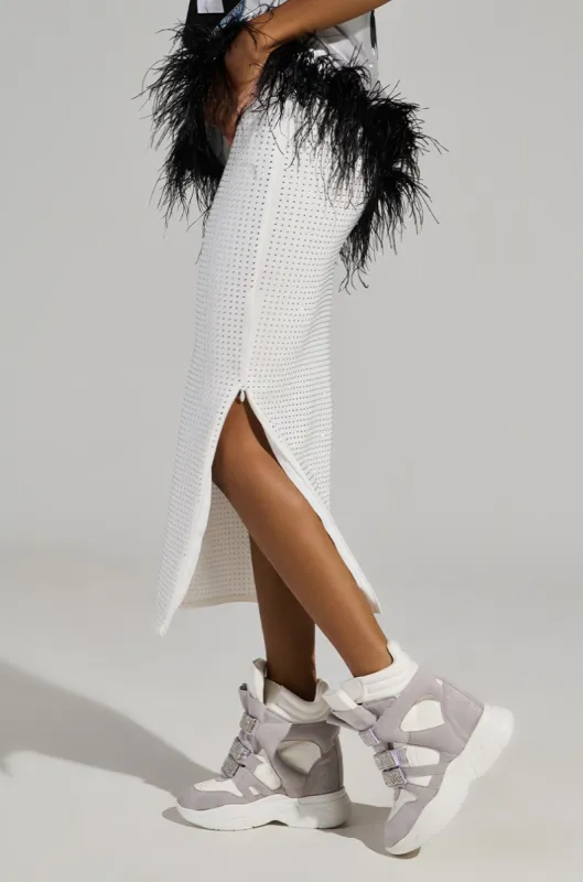 MARANTO WHITE WEDGE SNEAKER sold by AKIRA