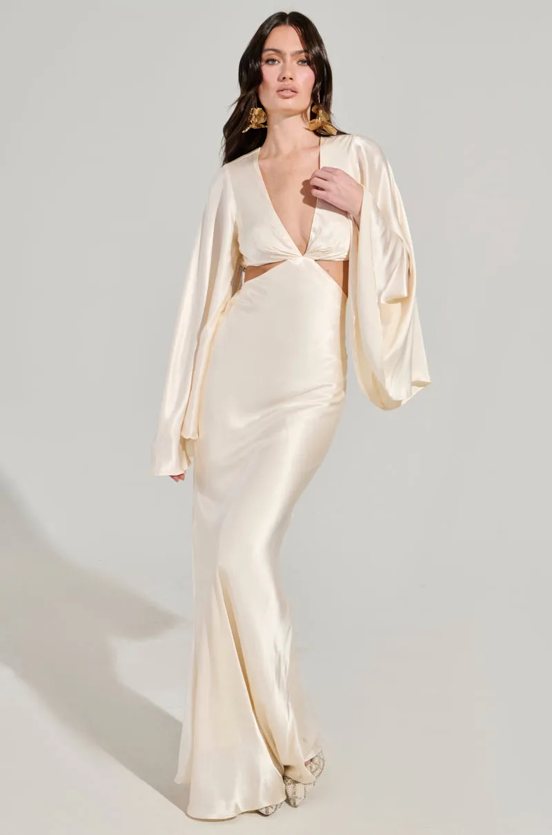 TAYLOR SATIN MAXI DRESS sold by AKIRA product image thumbnail 3