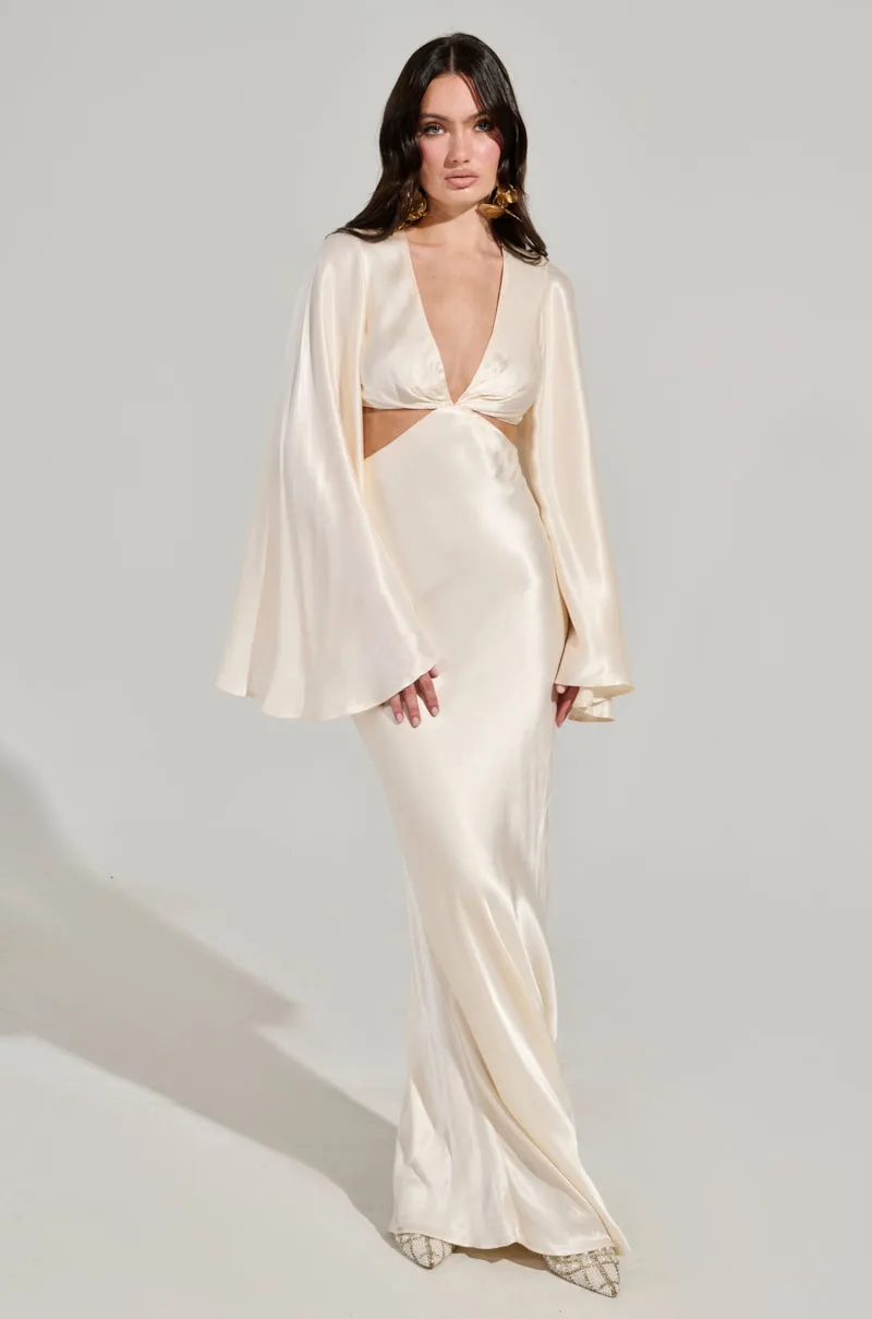 TAYLOR SATIN MAXI DRESS sold by AKIRA product image thumbnail 4