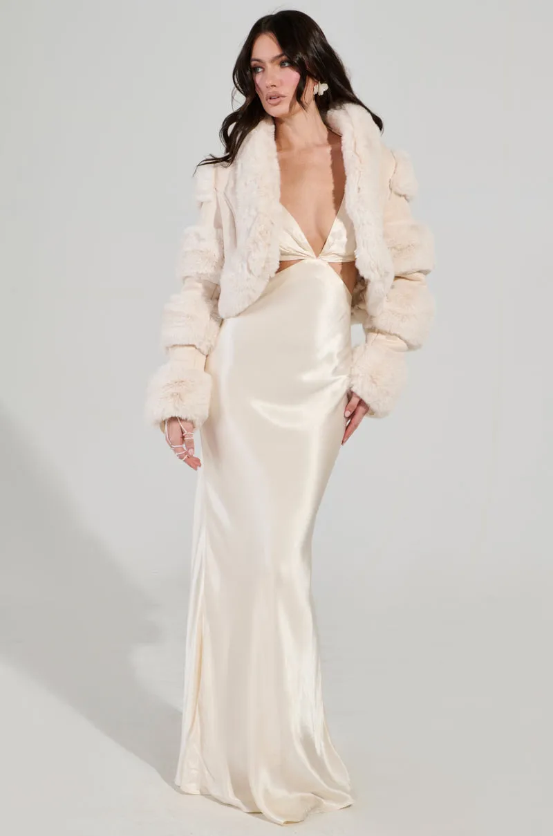 TAYLOR SATIN MAXI DRESS sold by AKIRA product image thumbnail 5