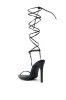 AZALEA WANG JACINTO BLACK SPIKE DETAIL SANDAL sold by AKIRA