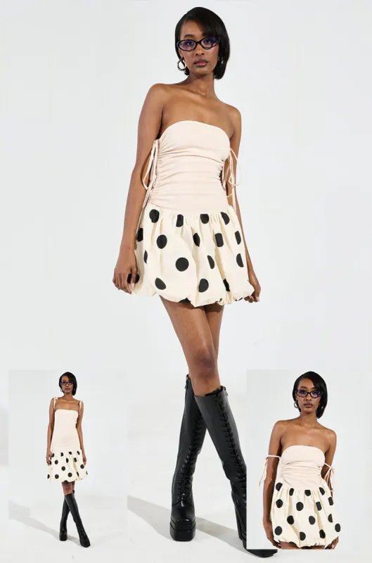 ON TREND BUBBLE MINI DRESS sold by AKIRA