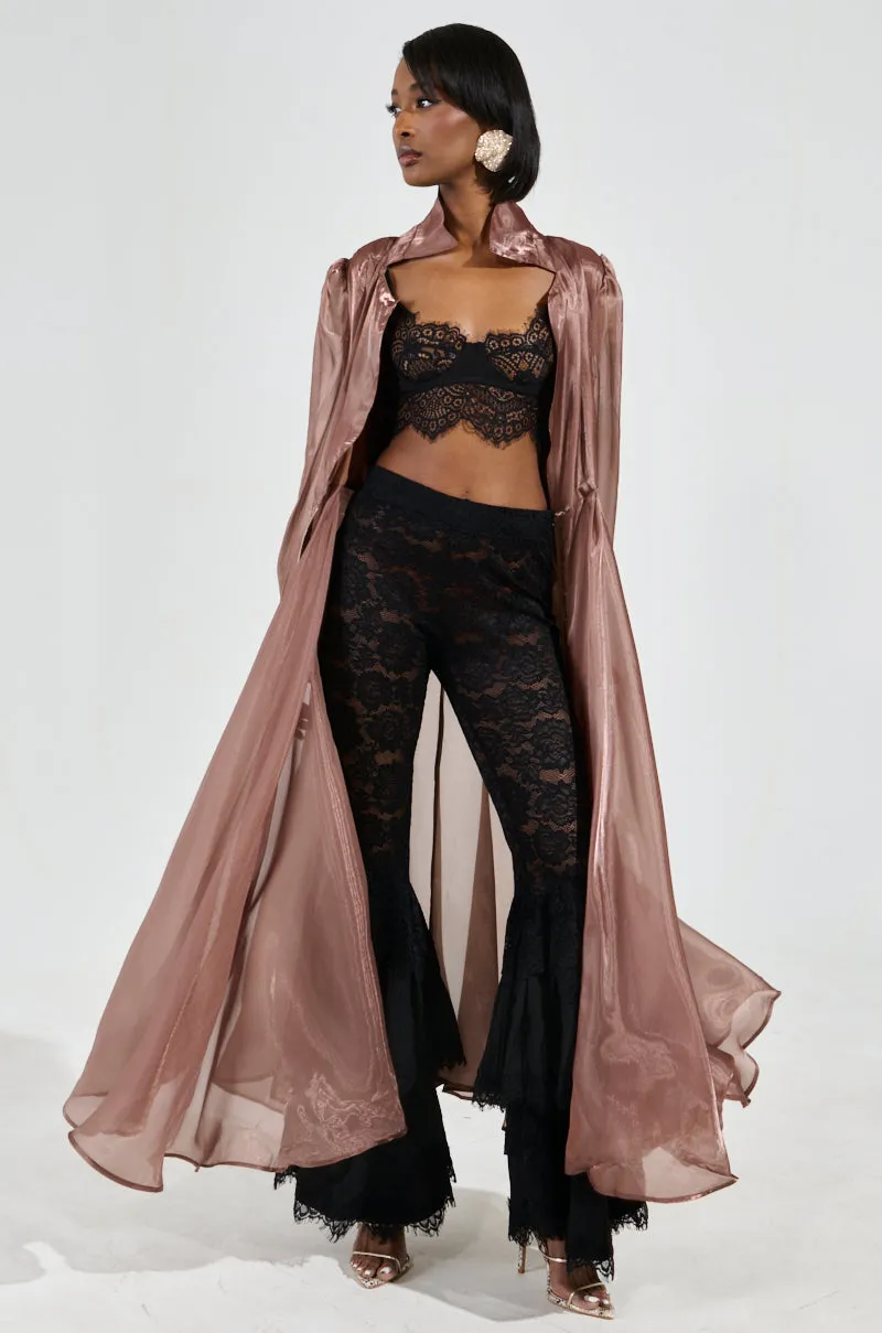 DRESSED UP TRENCH COAT IN BROWN sold by AKIRA