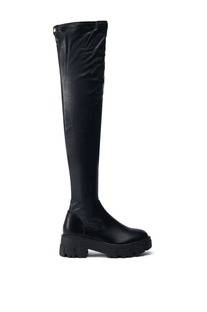AZALEA WANG EUREVA BLACK FLAT BOOT sold by AKIRA product image thumbnail 5