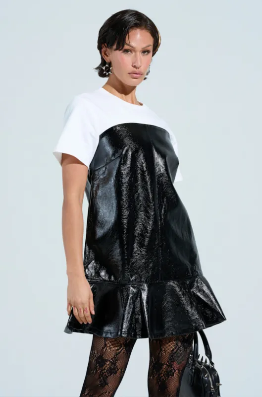 SO CUTE PU MINI DRESS sold by AKIRA