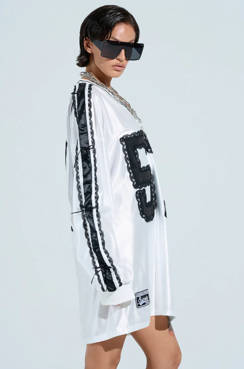 PUT A BOW ON IT JERSEY DRESS sold by AKIRA product image thumbnail 3