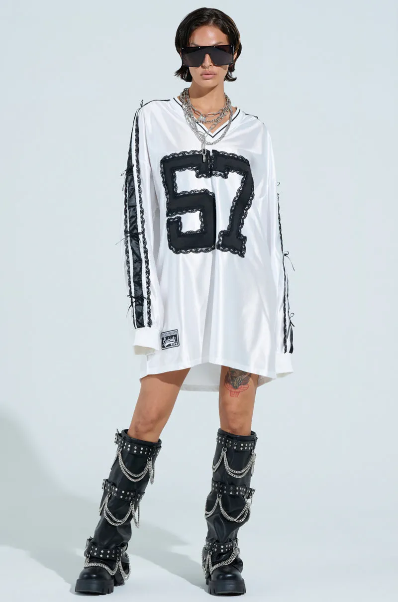 PUT A BOW ON IT JERSEY DRESS sold by AKIRA product image thumbnail 5