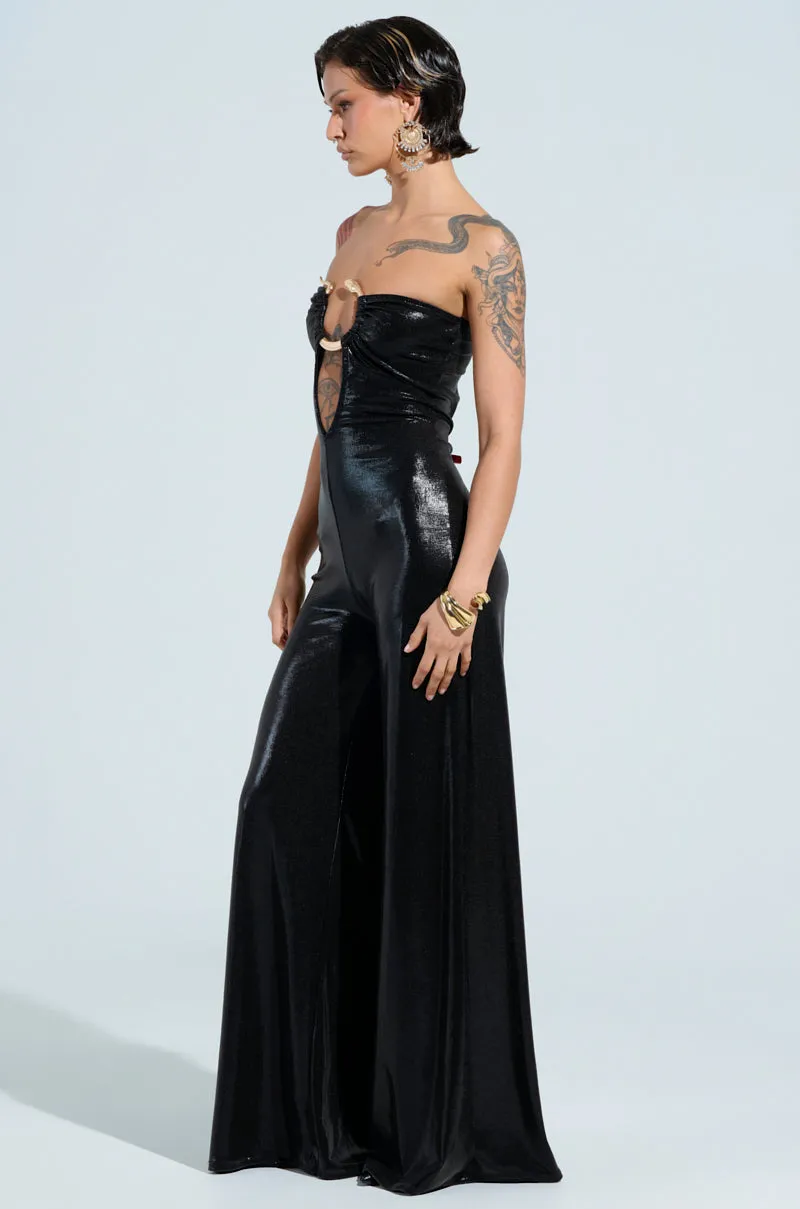 JUST A FEELING SLINKY JUMPSUIT sold by AKIRA product image thumbnail 3