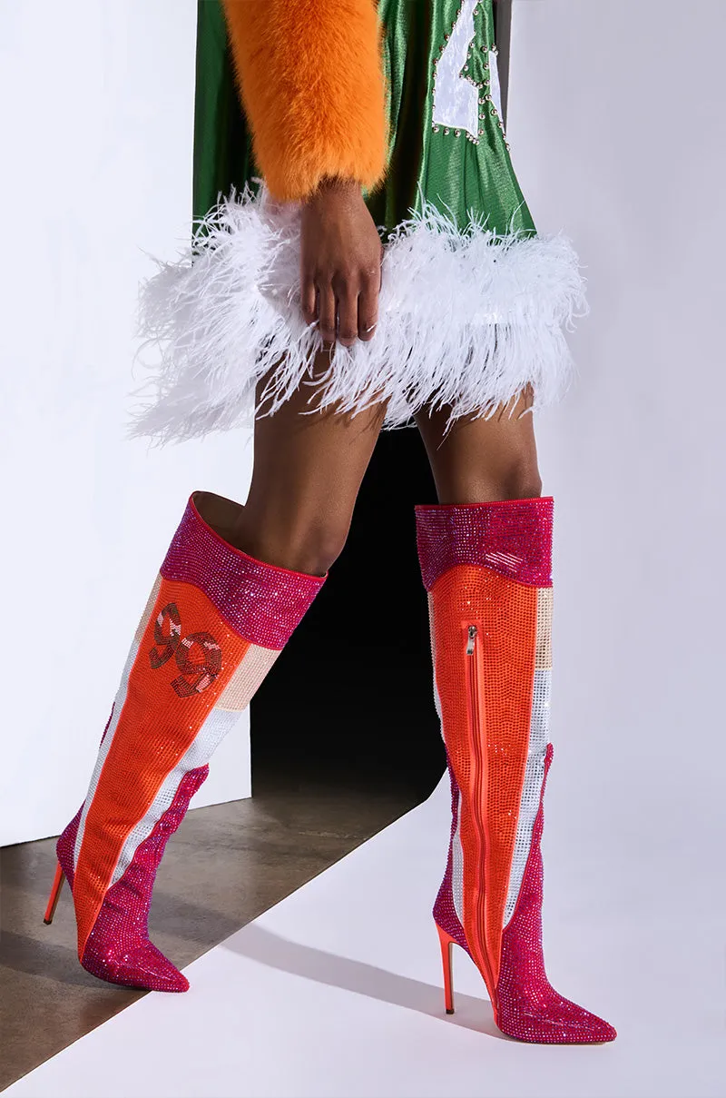 AZALEA WANG HADLEE MULTI SPORTY COLORBLOCKED BOOT sold by AKIRA