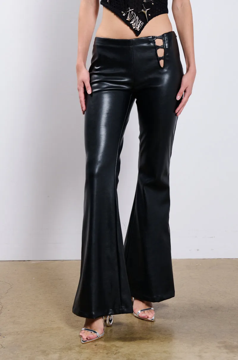 SOMETHING ABOUT YOU FAUX LEATHER PANT IN BLACK sold by AKIRA product image thumbnail 2