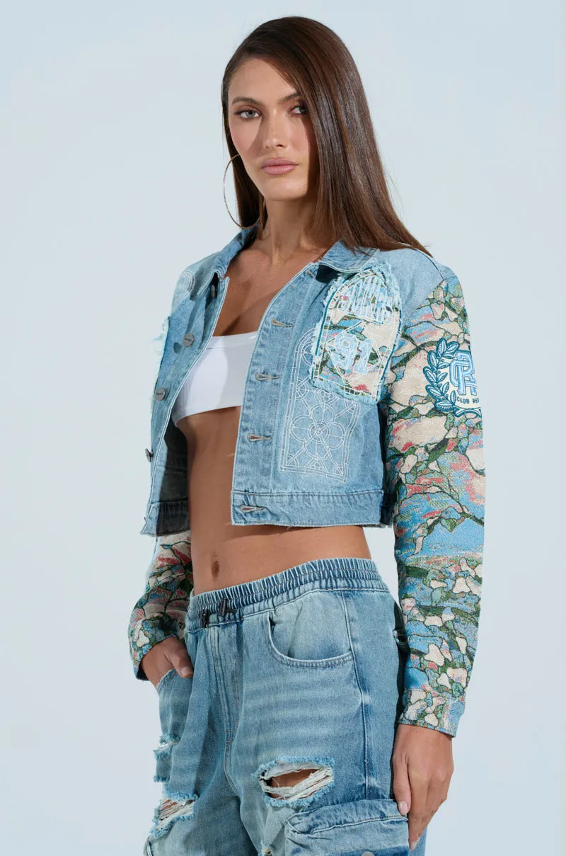 OUT OF THIS WORLD DENIM JACKET sold by AKIRA product image thumbnail 3