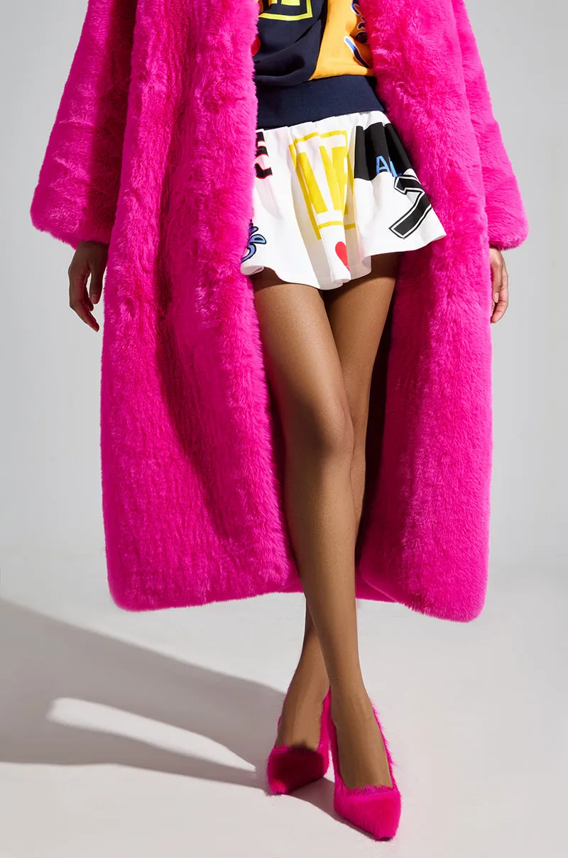 AZALEA WANG ROMEE FUCHSIA PONY HAIR PUMP sold by AKIRA product image thumbnail 5