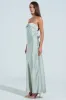 THE ONE THAT GOT AWAY SATIN MIDI DRESS sold by AKIRA