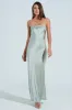 THE ONE THAT GOT AWAY SATIN MIDI DRESS sold by AKIRA