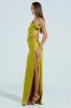 ISLA SATIN MAXI DRESS sold by AKIRA
