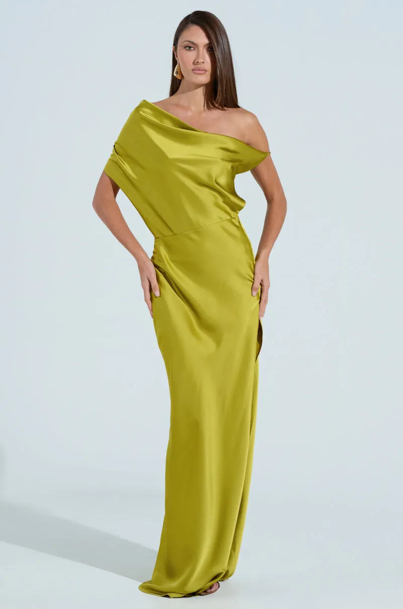 ISLA SATIN MAXI DRESS sold by AKIRA product image thumbnail 3