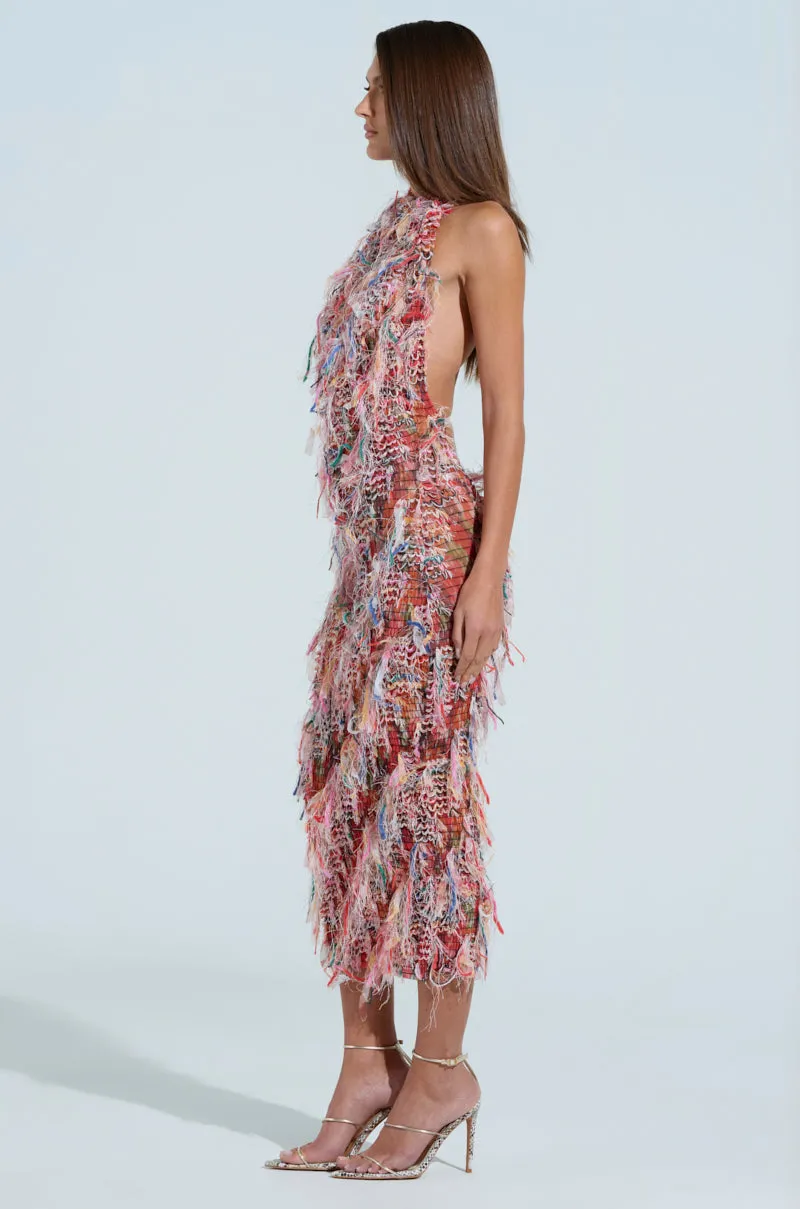 SUMMER TIME LIVIN MESH MIDI DRESS IN PINK sold by AKIRA product image thumbnail 3