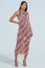SUMMER TIME LIVIN MESH MIDI DRESS IN PINK sold by AKIRA