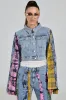 MAKING WAVES PATCHWORK DENIM JACKET sold by AKIRA