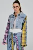 MAKING WAVES PATCHWORK DENIM JACKET sold by AKIRA