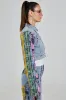 MAKING WAVES PATCHWORK DENIM JACKET sold by AKIRA