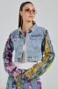 MAKING WAVES PATCHWORK DENIM JACKET sold by AKIRA