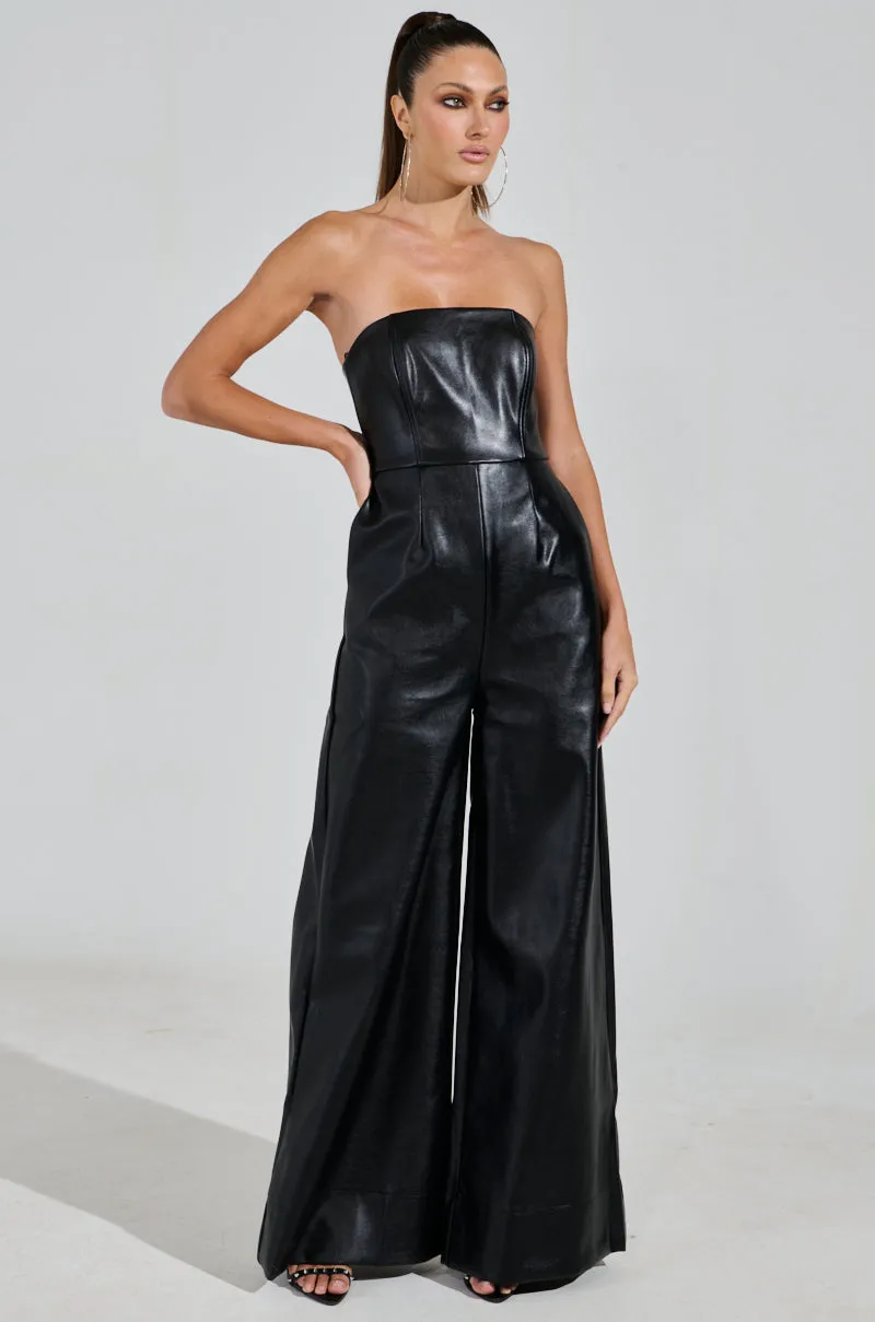 STYLE IT UP PU JUMPSUIT sold by AKIRA product image thumbnail 2