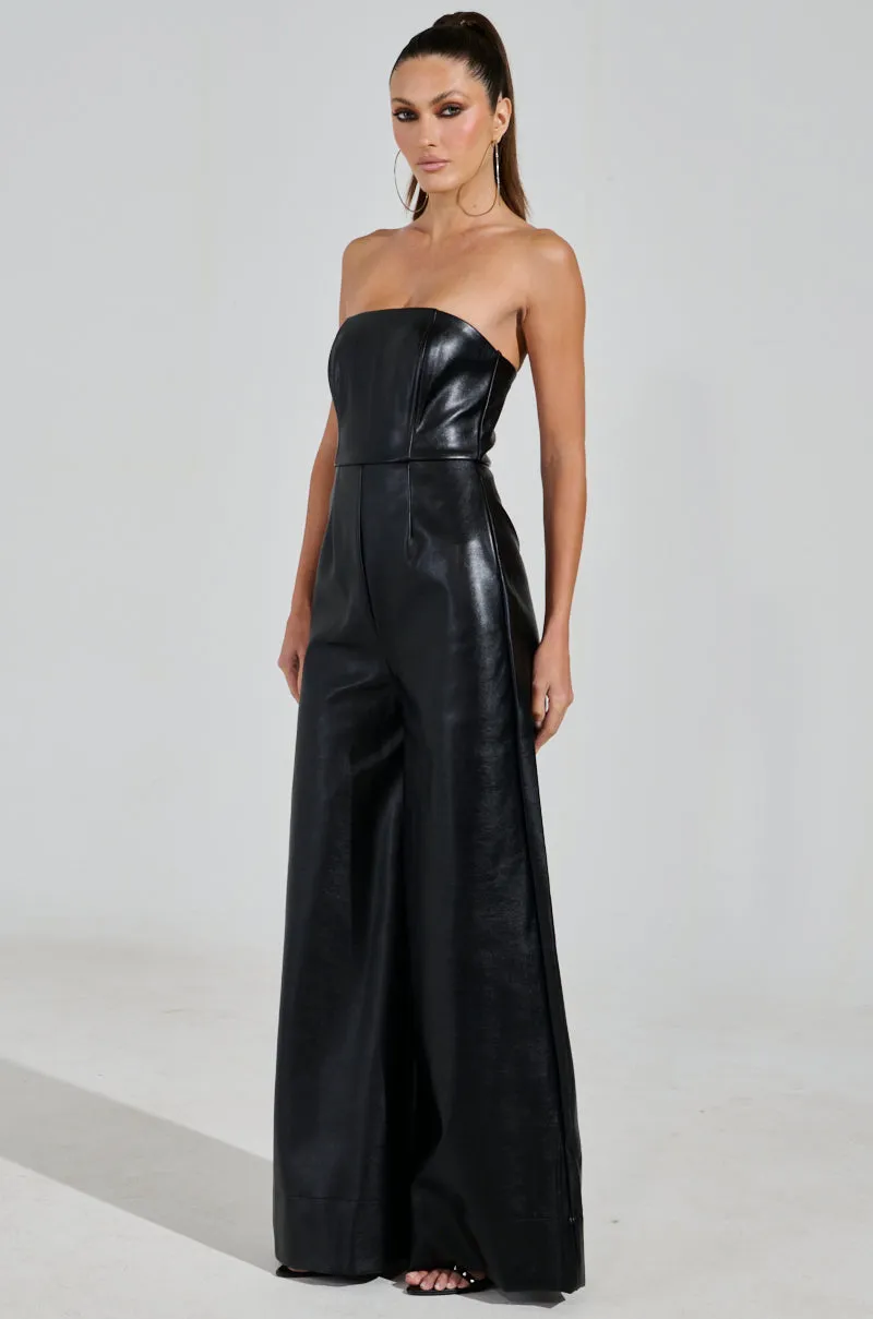 STYLE IT UP PU JUMPSUIT sold by AKIRA product image thumbnail 4